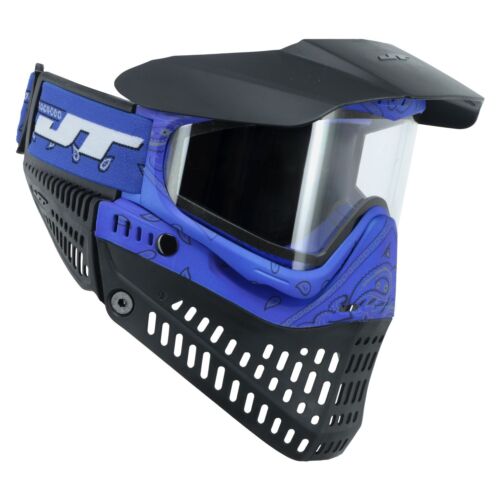 Jt ProFlex Bandana Blue Paintball Mask LE